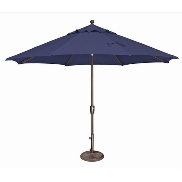 Simplyshade 11 ft. Catalina Octagon Push Button Tilt Market Umbrella Sky Blue SSUM92-1100-D2406 - main